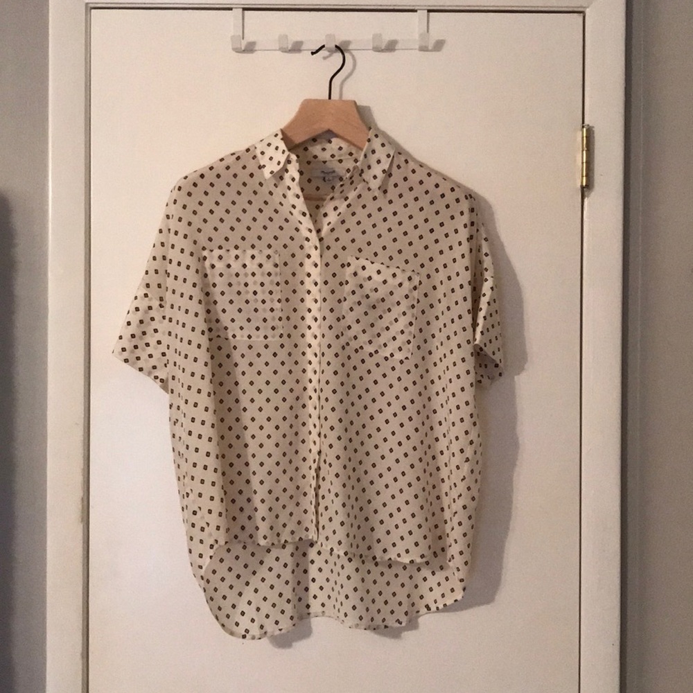 Silk courier shirt by Madewell